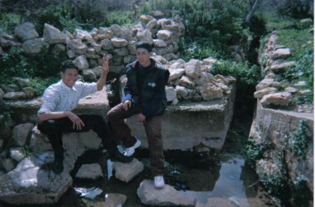 moi mostapha et mon  ami fetah